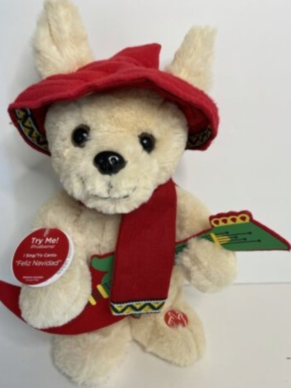 HOLIDAY TIME ANIMATED DAN DEE PLUSH CHIHUAHUA SINGS FELIZ NAVIDAD -NWT
